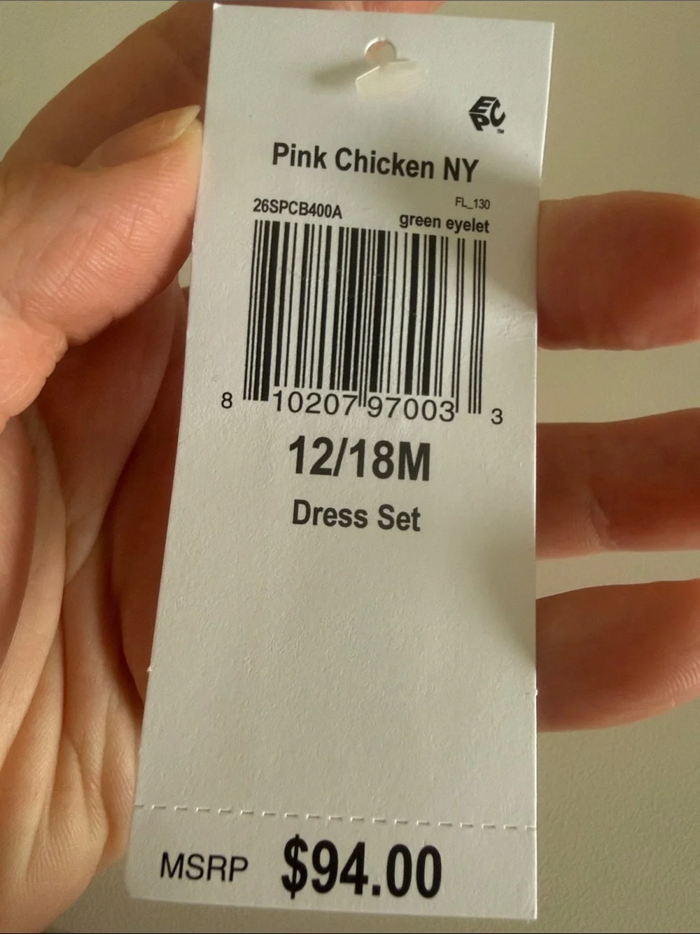 Pink Chicken Girls' Cynthia Dress Set - Baby First Party Dress 12-18 M